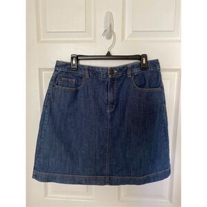 Croft & Barrow Blue Denim Mini Skirt